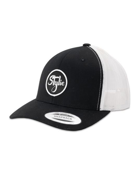 Black & White Stylie Trucker Cap