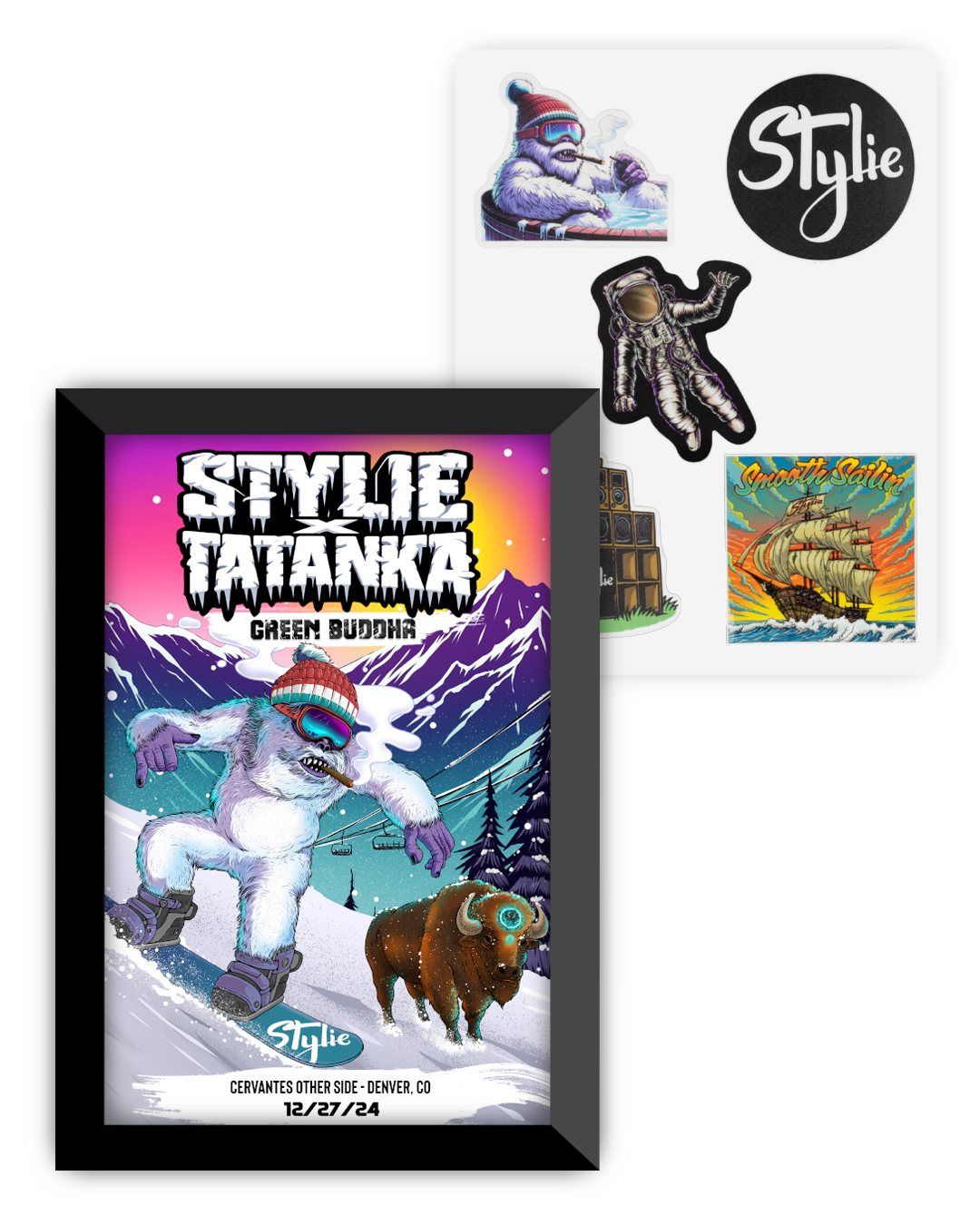 MERCH BUNDLE: Stylie & Tatanka w/ Green Buddha | Cervantes' Other Side - Denver, CO