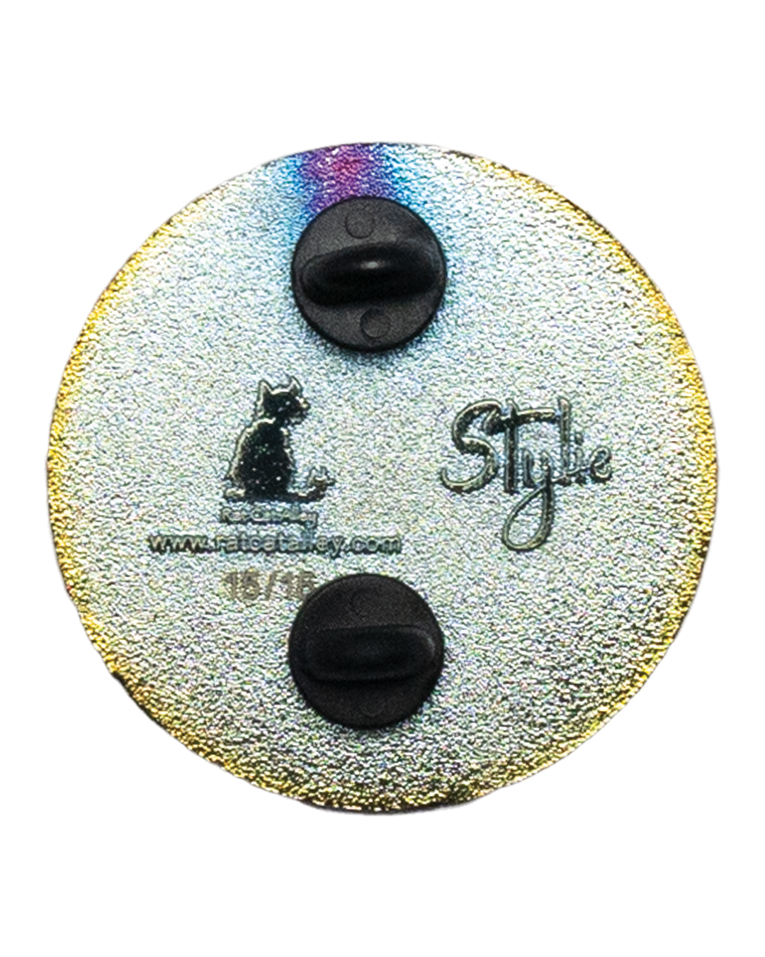 White Glitter Stylie Pin