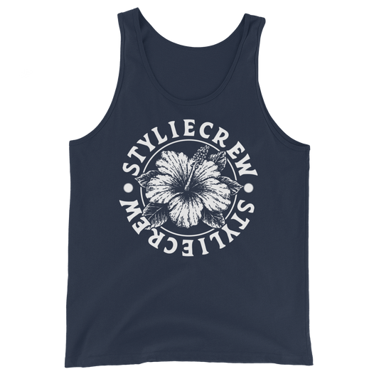 Hibiscus Tank Top (Navy)